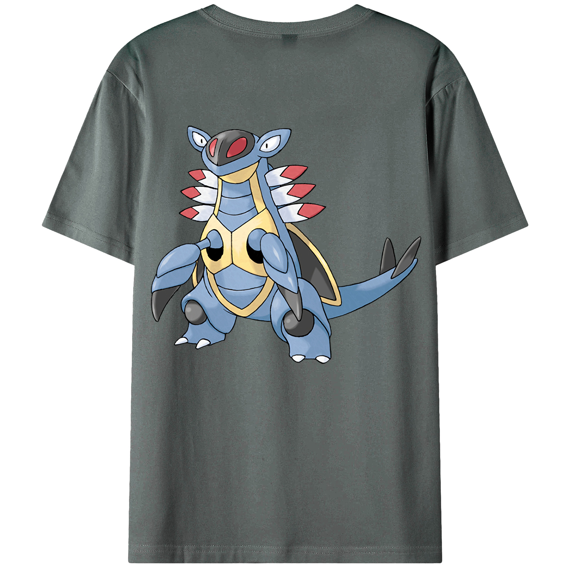 （画像用） ポケットモンスター Pokémon 綿100％ メンズ半袖Tシャツ（バックプリント） 通気性